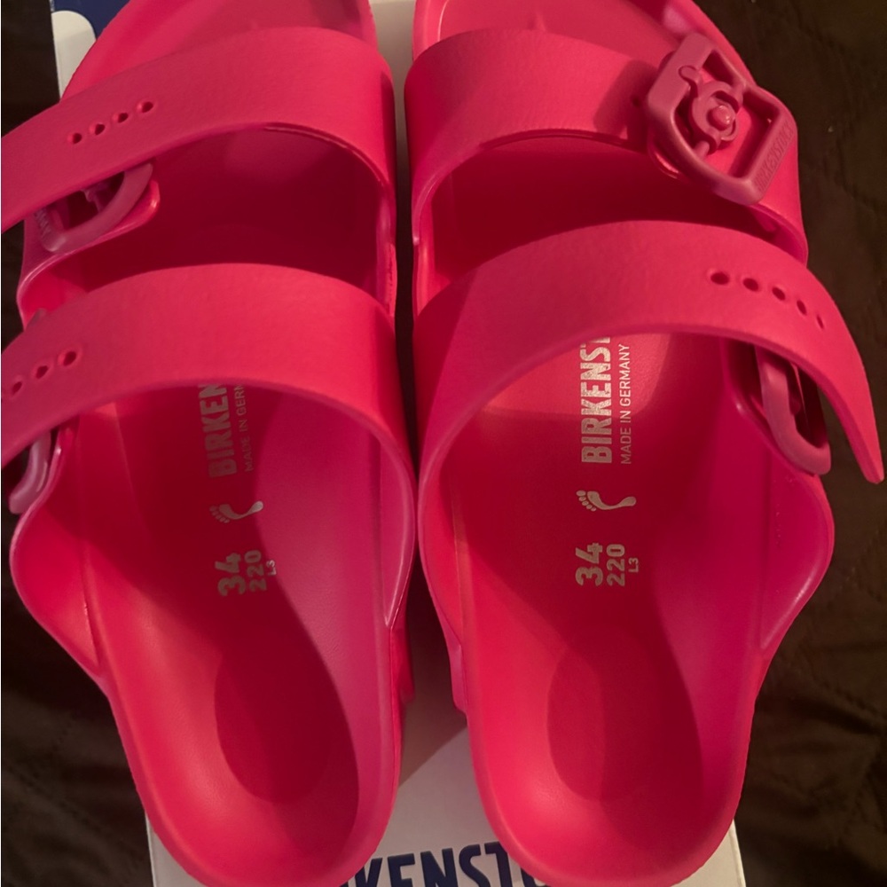 Birkenstock Pink Sandals with Adjustable Straps